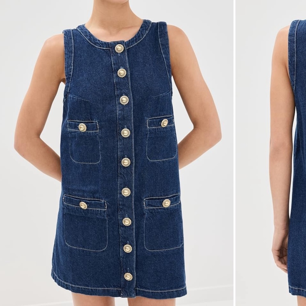 Reformation Tropez Denim Mini Dress
